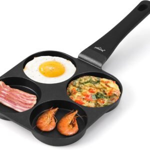 HOMELUX Pancake Pfanne 19CM, Aluguss Beschichtung, für alle Herdarten inkl. Induktion. Perfekt für Spiegeleier und Pancakes