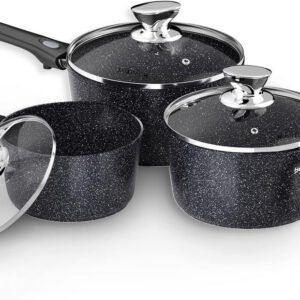 Milchtopf / Stielkasserolle Set – Ø 16 / 18 / 20 cm – Induktionsgeeignet