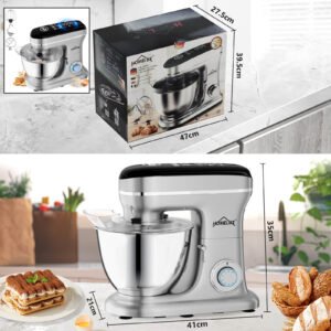 HOMELUX Knetmaschine 8L mit LED-Touchscreen
