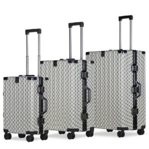 3-teiliges Kofferset Hartschalenkoffer ABS Leicht Trolley Rollkoffer Set M-L-XL Hartschale Reisekoffer