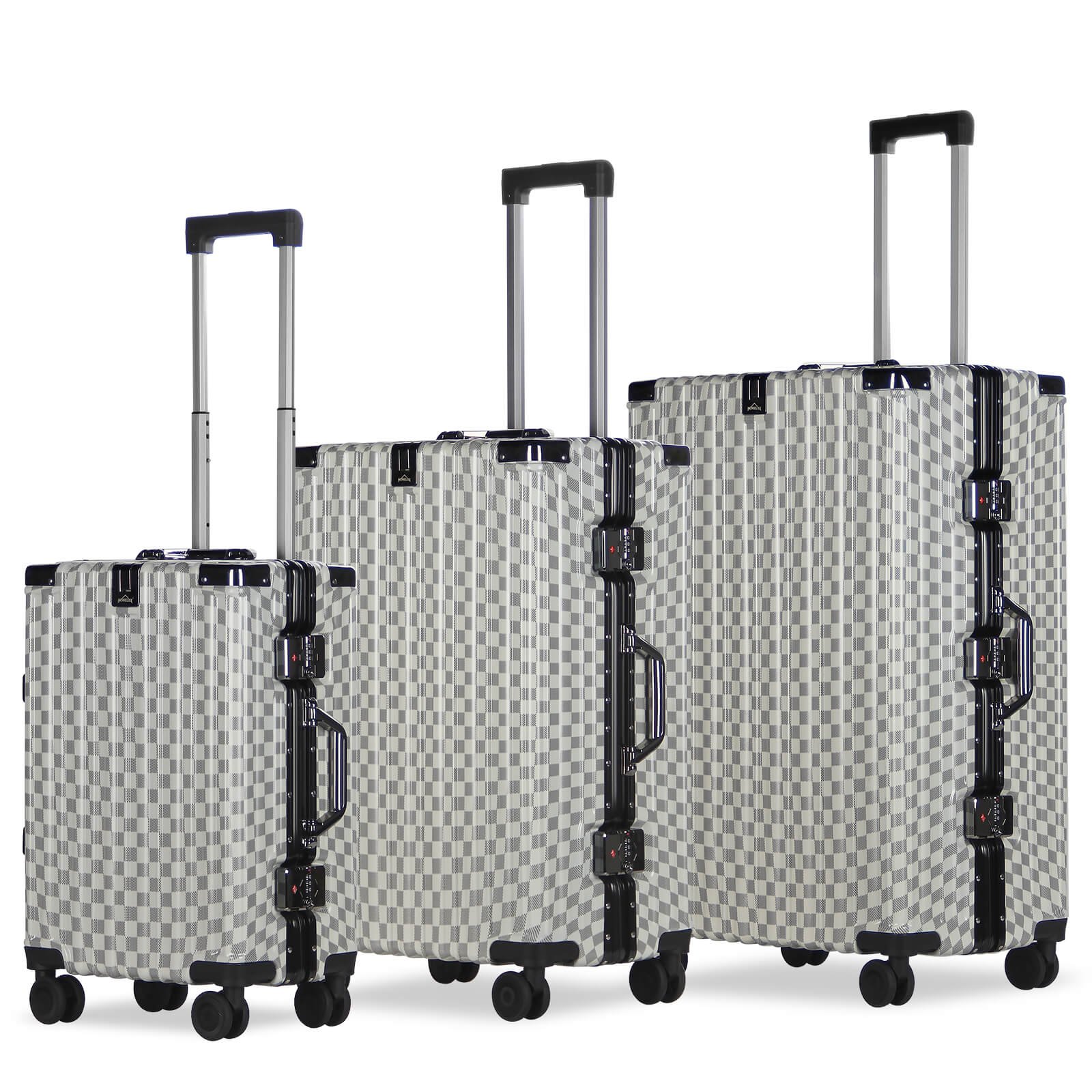 3-teiliges Kofferset Hartschalenkoffer ABS Leicht Trolley Rollkoffer Set M-L-XL Hartschale Reisekoffer