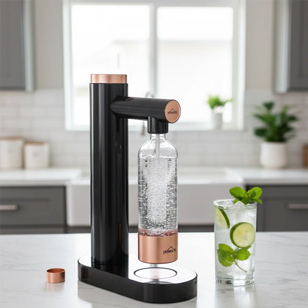 HOMELUX Wassersprudler, Sprudelwasser Maschine Mit 1L PET-Flaschen 316 Edelstahl Flasche Soda Maker