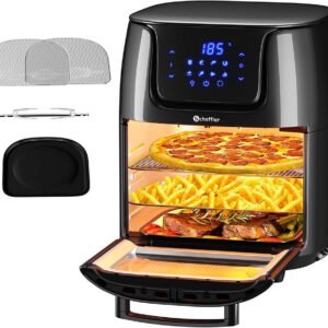 Airfryer XXL Heißluftfritteuse 12L Heissluft Fritteuse Minibackofen 1800W