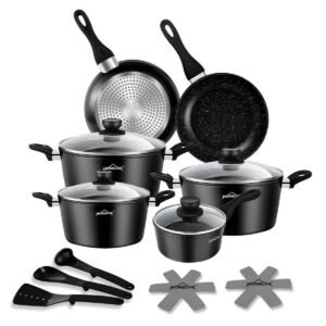 15tlg Topfset Induktions Topfe Set Antihaft-beschichtete